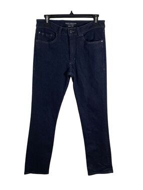 Mack Weldon Men's Silver Denim Slim Straight Jeans Selvedge